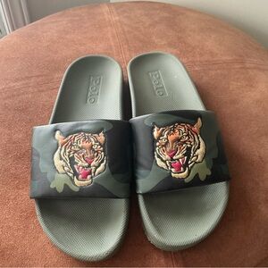 Men’s Ralph Lauren Embroidered Camo slides